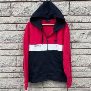 Men's Eden Park Paris Red and Black Jacket